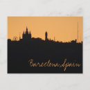 Buscar barcelona skyline postales Puesta de sol