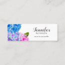 Buscar hydrangea tarjetas de visita Floral