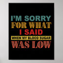 Buscar conciencia de la diabetes posters Gracioso diabético