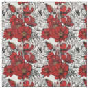 Buscar flores rojas telas Floral