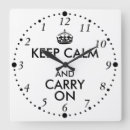 Buscar guarde la calma relojes de pared Chistoso