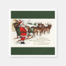 Buscar santas sleigh servilletas Navidad vintage