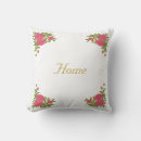 Buscar rosas rosados y blancos cojines Flores rosadas