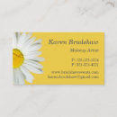 Buscar fotografía floral tarjetas de visita Amarillo