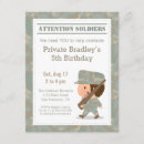 Buscar soldado 11x14 invitaciones Fiesta