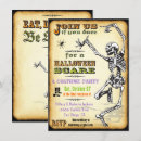 Buscar halloween formal invitaciones Esqueleto