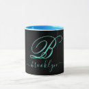 Buscar caligrafía manuscrita tazas Monogramado