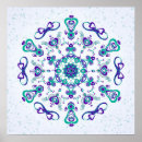 Buscar mandala del corazón posters Colorido