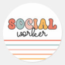 Buscar trabajo social pegatinas Colorido