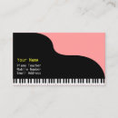 Buscar gran profesor tarjetas de visita Piano