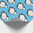 Buscar pingüino azul lindo papel de regalo Animal