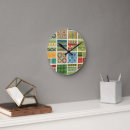 Buscar mosaico floral relojes de pared Geométrico