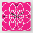 Buscar espiral relojes de pared Rosa