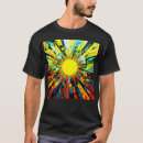 Buscar sol abstracto camisetas Retro