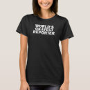 Buscar reportero camisetas Divertido