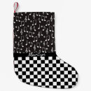 Buscar notas musicales calcetines navideños Blanco y negro