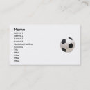 Buscar balón fútbol de tarjetas de visita Deporte