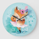 Buscar animales del dibujo animado relojes de pared Para ella