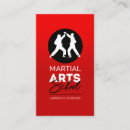 Buscar academia tarjetas de visita Karate