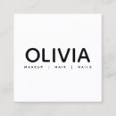 Buscar peluquero tarjetas de visita Maquillador