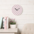 Buscar rosa claro relojes de pared Elegante
