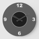 Buscar números negros relojes de pared Blanco y negro