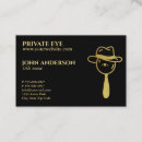 Buscar detective privado tarjetas de visita Abogado
