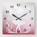 Buscar pequeños relojes de pared Floral