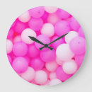 Buscar globos del fiesta relojes de pared Rosa