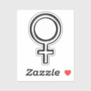 Buscar símbolo femenino pegatinas Ella