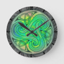 Buscar celta relojes de pared Verde