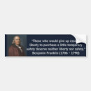 Buscar ben franklin pegatinas parachoque Libertad