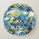 Buscar arte étnico cojines Azul