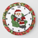 Buscar holiday relojes de pared Santa