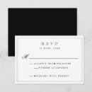 Buscar negro boda tarjetas rsvp Clásico