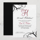 Buscar black white red invitaciones Rojo