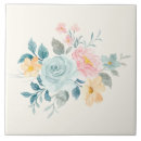 Buscar flores azules azulejos Acuarela