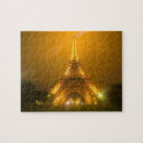 Buscar torre eiffel en la noche puzzles Arquitectura