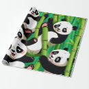 Buscar bambú papel de regalo Oso