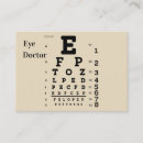 Buscar oculista tarjetas de visita Ojo