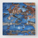 Buscar madera azul relojes de pared Playa