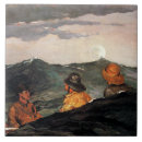 Buscar luna azulejos Acuarela