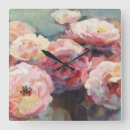 Buscar fondo rosado relojes de pared Acuarela