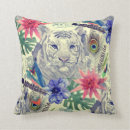 Buscar pavo real indio cojines Tigre