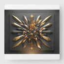 Buscar cristal relojes de pared Oro