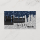 Buscar azul y plata tarjetas de visita Moderno