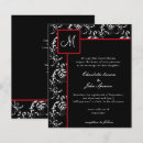 Buscar damasco rojo y negro invitaciones General y unisex