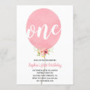 Buscar globos rosados invitaciones Chica