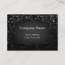 Buscar el bling tarjetas de visita Negro