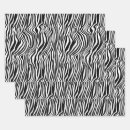 Buscar cebra blanco y negro papel de regalo Rayas